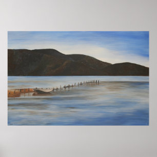 The Calm Water of Akyaka Landscape Art Poster