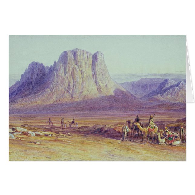 The Camel Train, Condessi, Mount Sinai, 1848 (Front Horizontal)