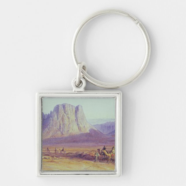 The Camel Train, Condessi, Mount Sinai, 1848 Keychain (Front)