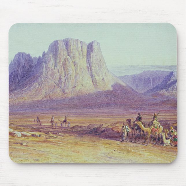 The Camel Train, Condessi, Mount Sinai, 1848 Mouse Pad (Front)