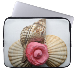 The Camellia And The Shells Laptop Sleeve