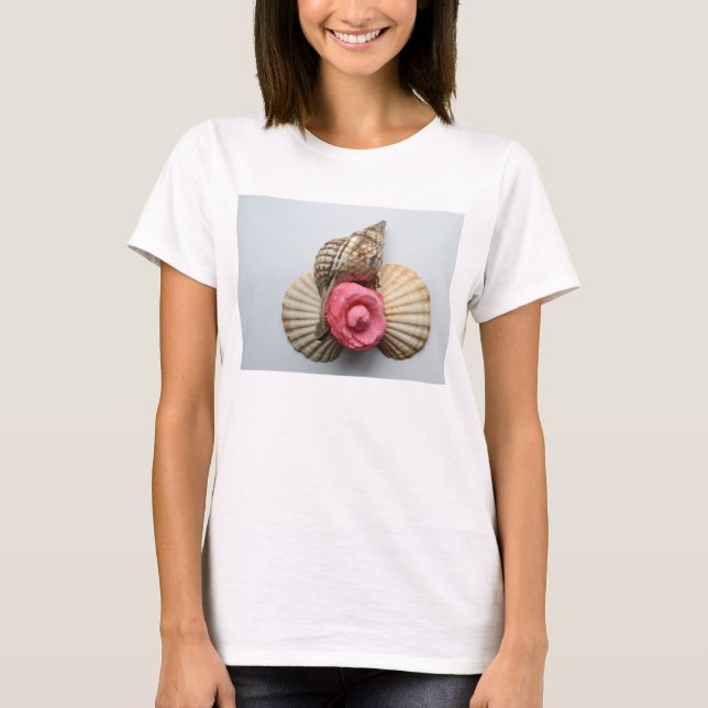 The Camellia And The Shells T-Shirt (Front)