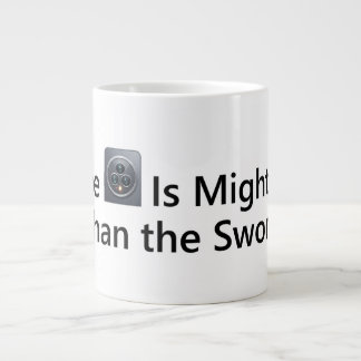 The Camera Is Mightier Than the Sword Large Coffee Mug