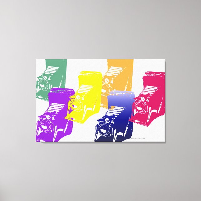 the camera - on canvas print (Front)