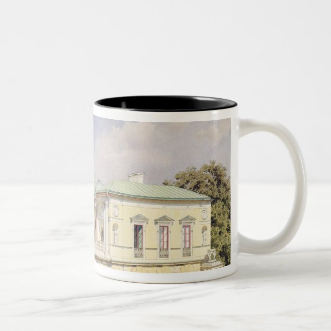 The Cameron Gallery at Tsarskoye Selo, 1859 Two-Tone Coffee Mug (Right)