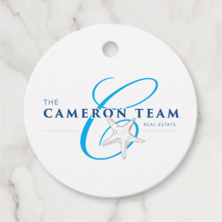 The Cameron Team Personalized  Favour Tags