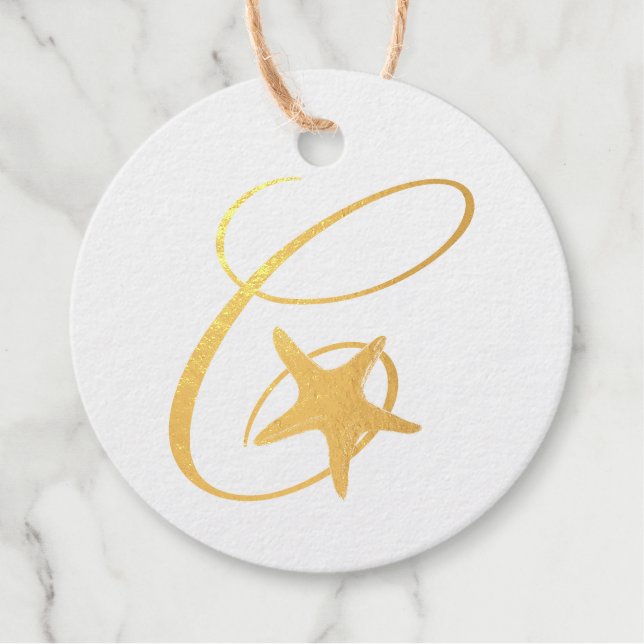 The Cameron Team Personalized Favour Tags (Front)