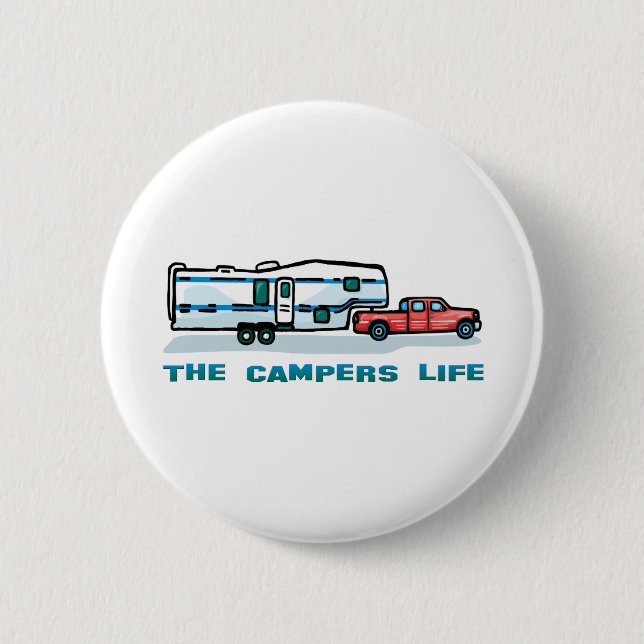 The Campers Life 2 Inch Round Button (Front)