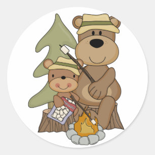 The Campfire Tshirts and Gifts Classic Round Sticker