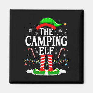 The Camping Elf Xmas Funny Matching Family Group C Magnet