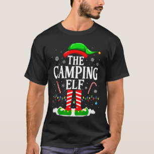 The Camping Elf Xmas Funny Matching Family Group C T-Shirt