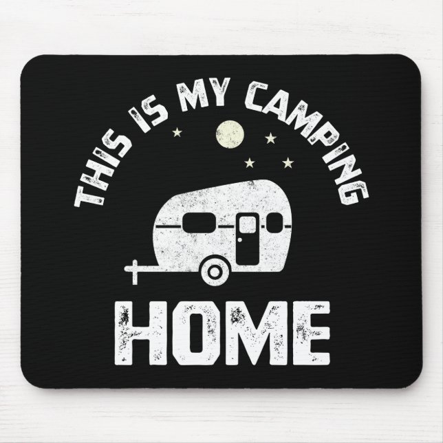 The Camping Trailer Camper Mobile Home Mouse Pad (Front)