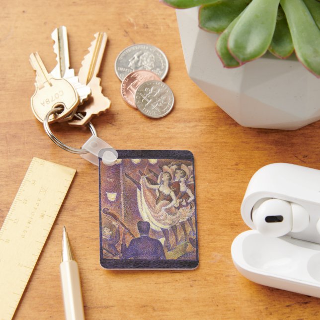 The Can Can Dance, Le Chahut by Georges Seurat Keychain (Desk)