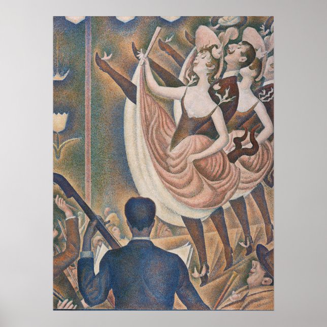 The Can-can Seurat Neo Impressionist Pointillist Poster (Front)