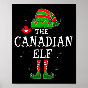 The Canadian Elf Group Matching Family Christmas C Poster