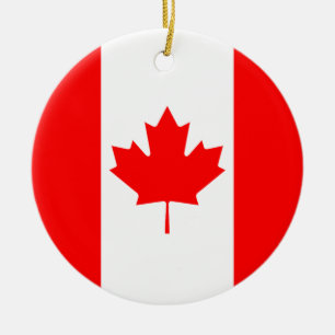 The Canadian Flag, Canada Ceramic Ornament