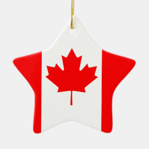 The Canadian Flag, Canada Ceramic Ornament