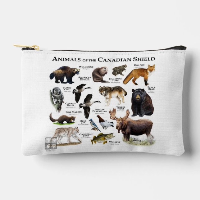 "The Canadian Shield" Accessory Pouch (Front)