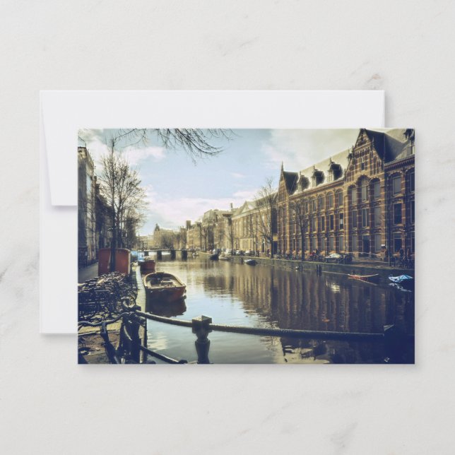 The Canals of Urban Amsterdam Thank You Card (Front)