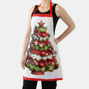 The Candy Cane Christmas Tree Apron