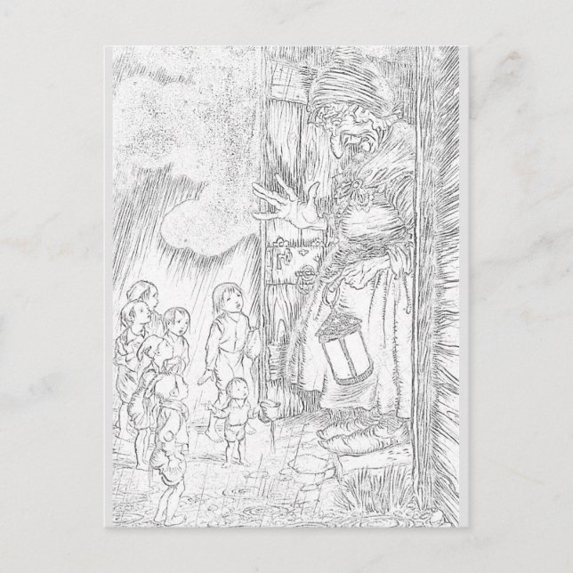 THE CANDY HOUSE  | Paintable Postcards© Postcard (Front)
