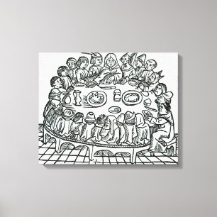 The Canterbury Pilgrims Canvas Print