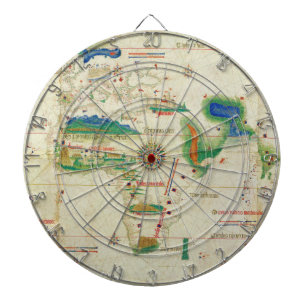 The Cantino Planisphere World Map (1502) Dartboard
