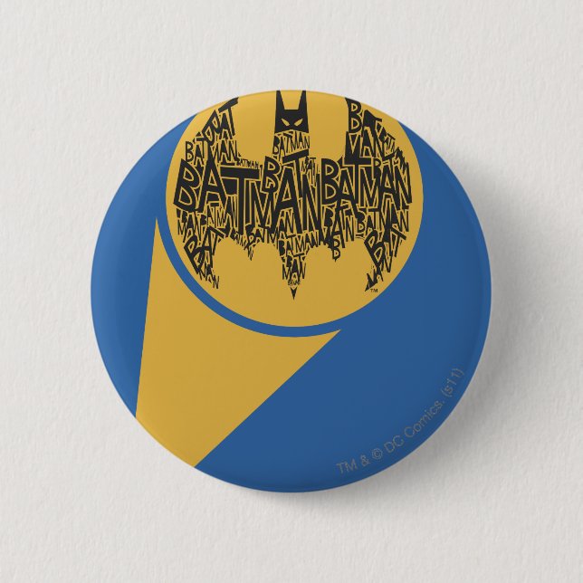 The Caped Crusader 2 Inch Round Button (Front)