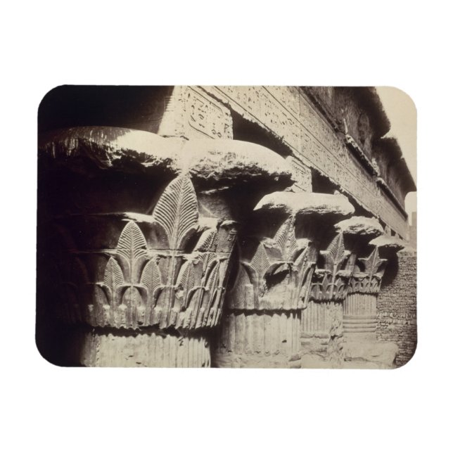The Capitals of the Portico, Temple of Khnum, Esna Magnet (Horizontal)