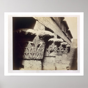 The Capitals of the Portico, Temple of Khnum, Esna Poster