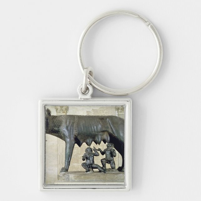 The Capitoline She-Wolf Keychain (Front)