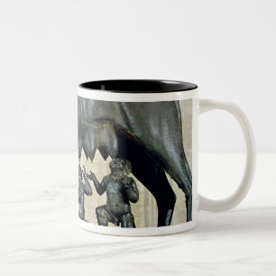 The Capitoline She-Wolf Two-Tone Coffee Mug