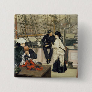The Captain and the Mate, 1873 2 Inch Square Button