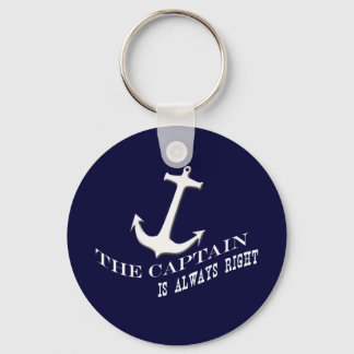 the captain is always right keychain