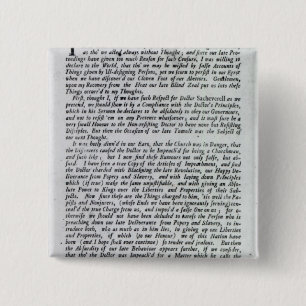 The Captain of the Mobs Declaration 2 Inch Square Button