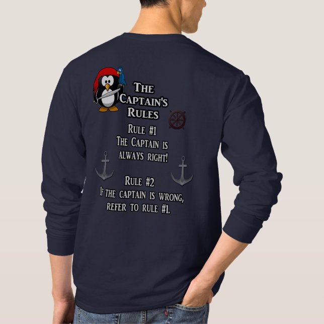 The Captain's Rules -- T-shirt (Back)