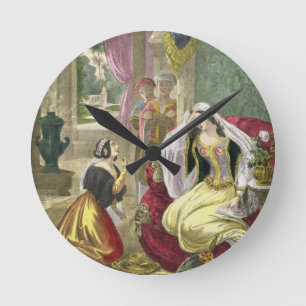 The Captive Hebrew Maid that Waited on Naaman's Wi Round Clock