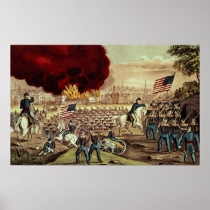 The Capture of Atlanta by the Union Army Poster
