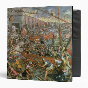 The Capture of Constantinople in 1204 (oil on canv Binder