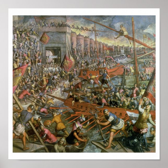 The Capture of Constantinople in 1204 (oil on canv Poster (Front)