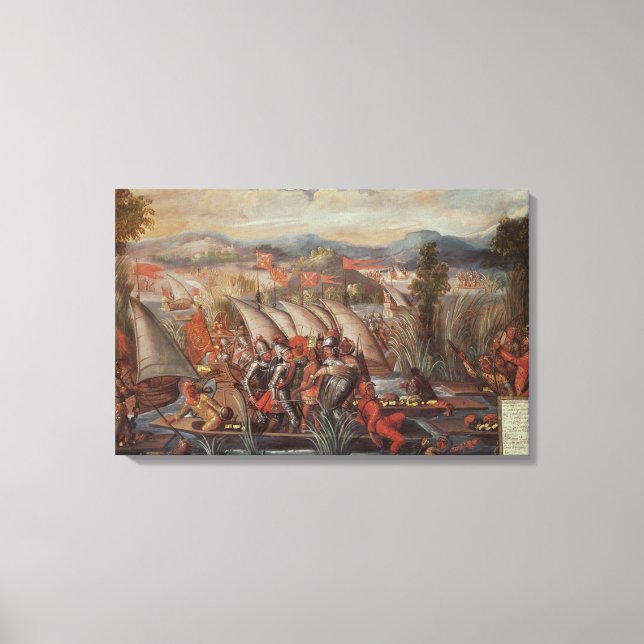 The Capture of Guatemoc Canvas Print (Front)