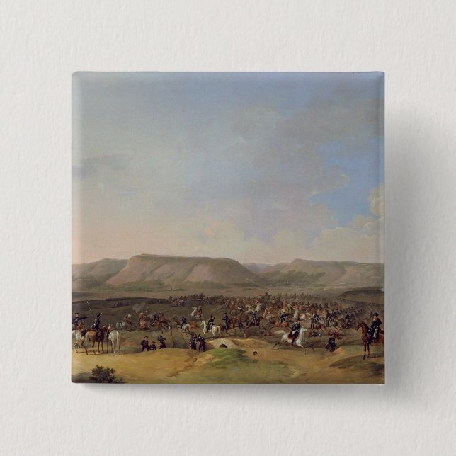 The Capture of Shumla, 1860 2 Inch Square Button (Front)