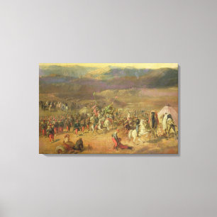 The Capture of the Retinue of Abd-el-Kader Canvas Print