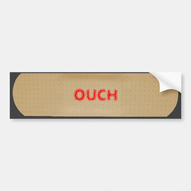 The Car Band Aid! Bumper Sticker (Front)