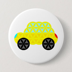 The Car Of Life - Sacred Shapes A1. 3 Inch Round Button