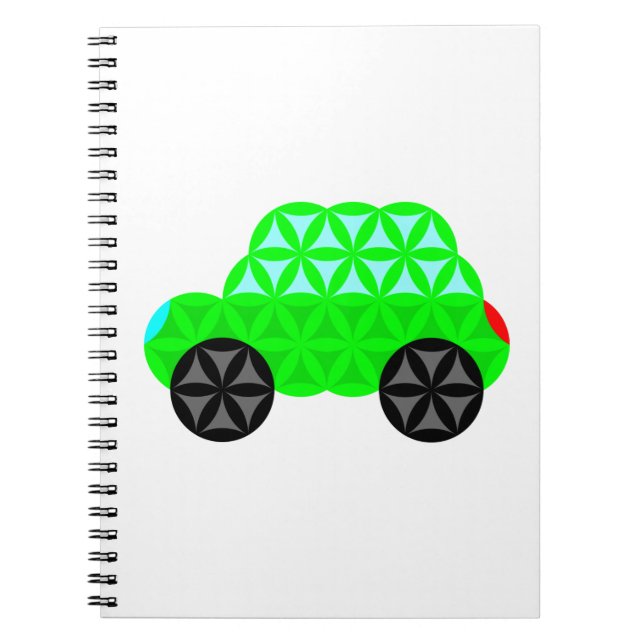 The Car Of Life - Sacred Shapes A2. Notebook (Front)