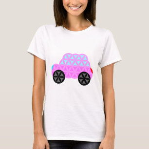 The Car Of Life - Sacred Shapes A3.Pink. T-Shirt