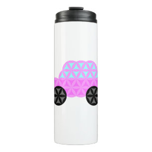 The Car Of Life - Sacred Shapes A3.Pink. Thermal Tumbler