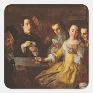 The Card Party Square Sticker
