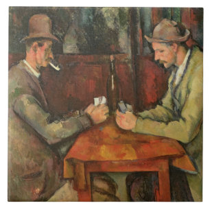 The Card Players, 1893-96 Tile